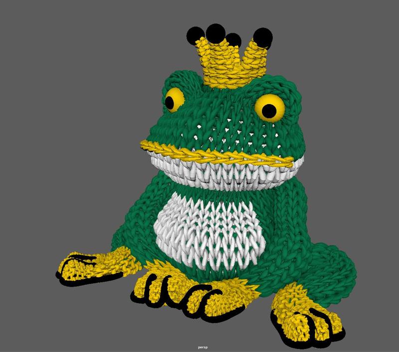 Frog Prince Knit 3D STL
