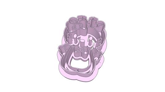 Hello Kitten Reindeer Clay Cutter - 32mm