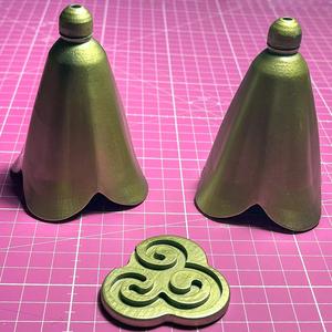 Tingyun Honkai Star Rail inspired bell and medal for cosplay