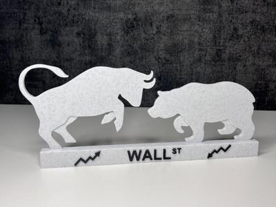 Wallstreet bull and bear decoration 