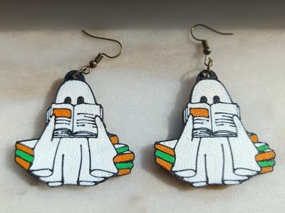 Multicolor Ghost Stories Halloween Earrings