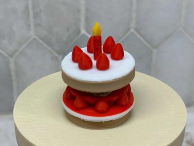 Birthday Cake Fidget Clicker Strawberry Shortcake