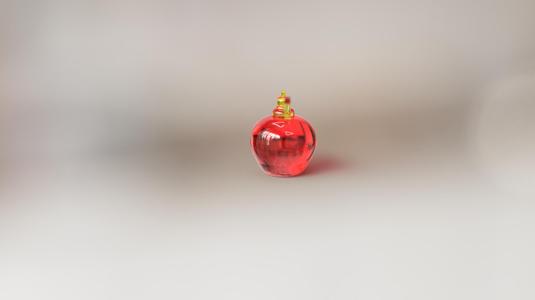 Apple-shaped bottle