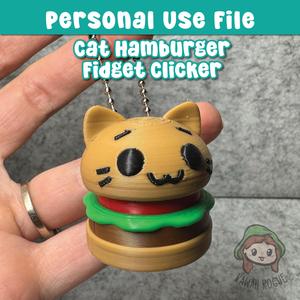 Cat Hamburger Fidget Clicker