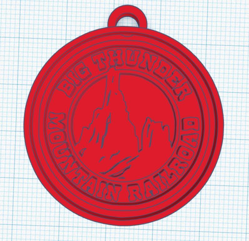 Big Thunder Mountain Disneyland keychain