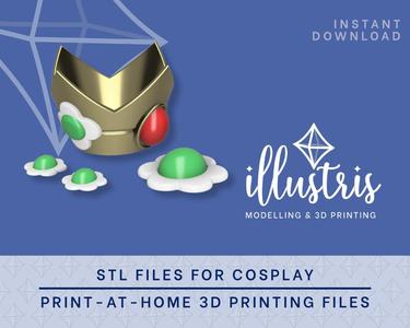 DAISY Accessories STL FILES [Super Mario Bros]