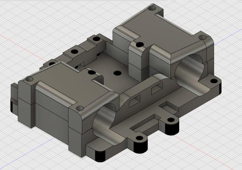 Hypercube 3D X Carriage for LM8U
