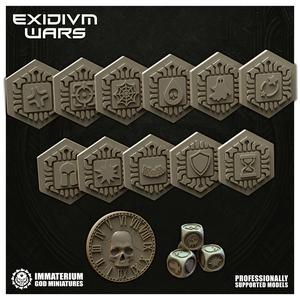 EXIDIVM WARS - Generic tokens & dices