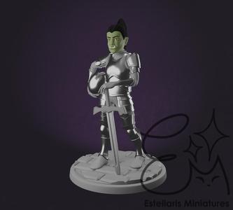 Female Half-Orc Paladin Ilona