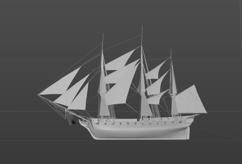 [Naval Action] Surprise sailboat digital model
