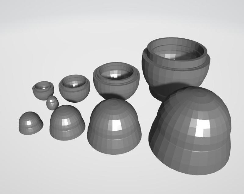 Matryoshka dolls poupées russes nesting doll low poly