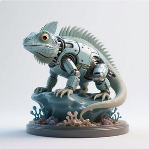 Marine iguana mech