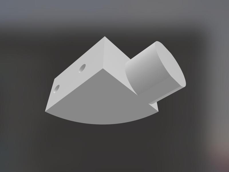 Simracing Rollcage Mount 90 degrees for 18 Bar Pipe 50mm