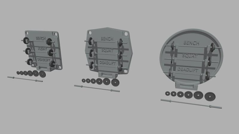 RM Gymnasium Weightlifting Poster