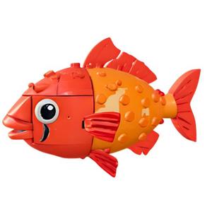 Blocky Orange Fish Toy