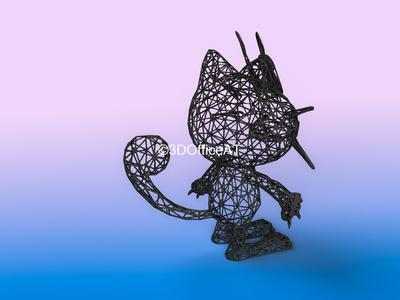 #052 Meowth Pokemon Wiremon Figure