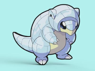 Alolan Sandshrew Lightbox