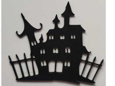 Halloween decoration - house sticker