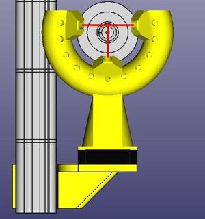 Fan duct/nozzle V6 for K8200 / 3Drag and frame mounting Clip