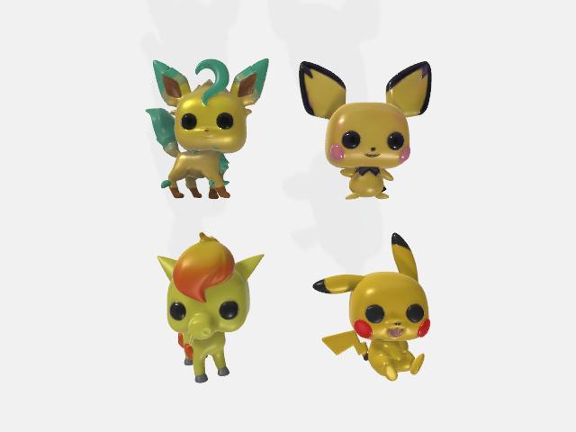 4 POP pichu pikachu philalli ponita