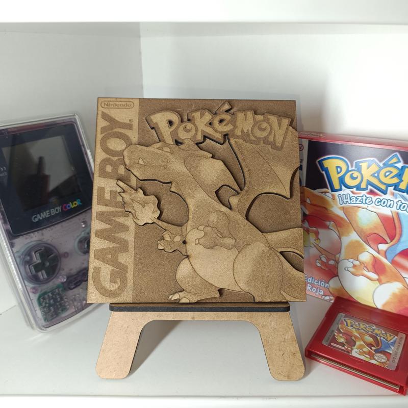 Pokemon Red Game Boy [GB - Laser Cut SVG] [GB - Laser Cut SVG].