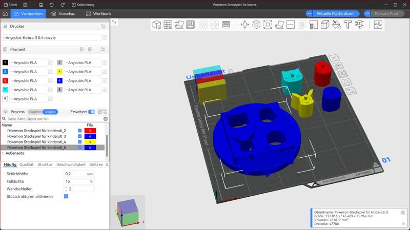 Peg Board Kids /Plug and play children Pokemon Edition