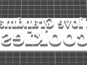 "I LOVE GRANDMAS COOKIES" cookie cutter 