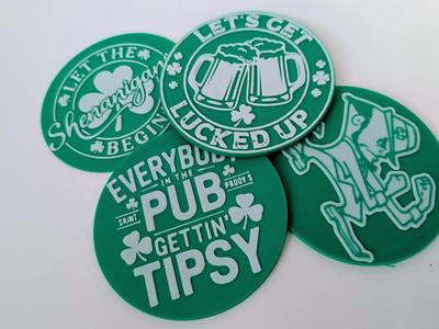 St Patrick's Day Party Coasters