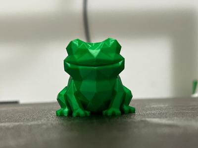 Smiling Low Poly Frog