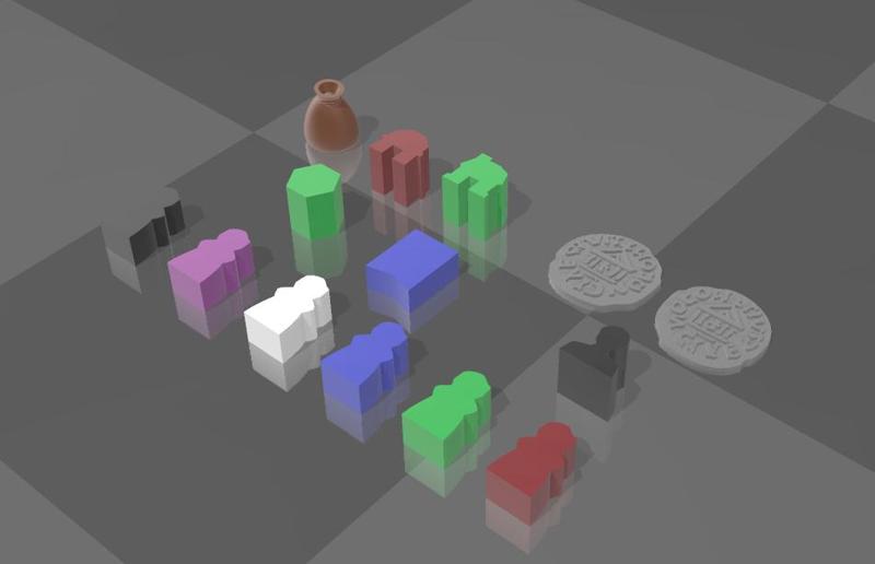 Paladins Of The West Kingdom 3D Parts