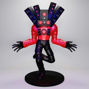SKIBIDI TOILET TITAN SPEAKERMAN DYNAMIC POSE | 3D FAN ART