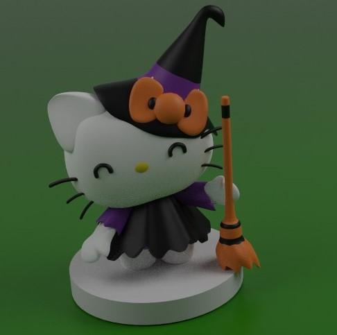 Hello kitty  Statue - Halloween Edition - Witch