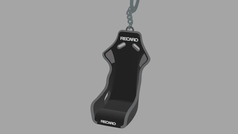 recaro profi seat type key ring