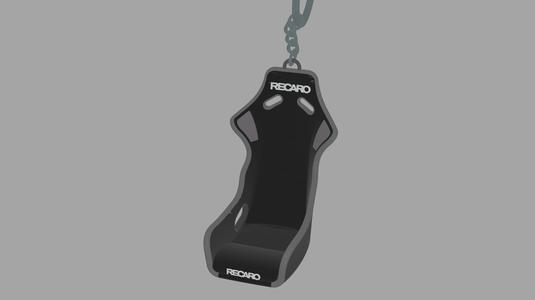 recaro profi seat type key ring