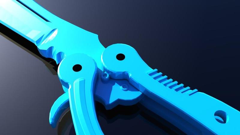 Counter Strike: Global Offensive Balisong/Butterfly knife 100% Accurate CS:GO