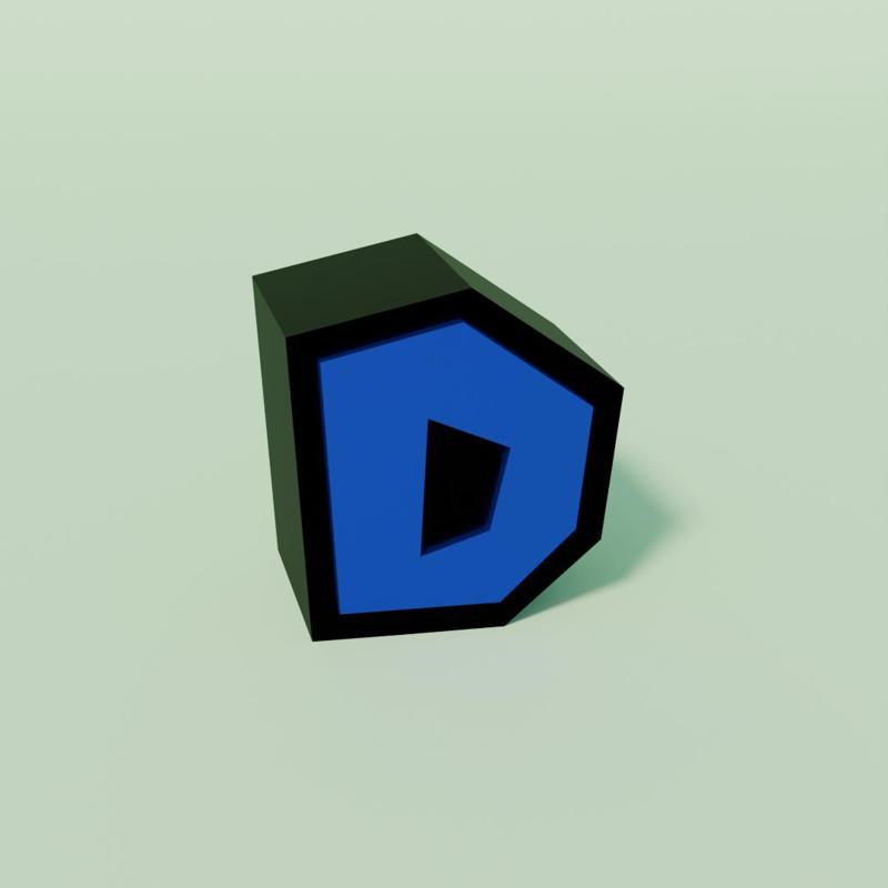 Super Mario letters, letter D