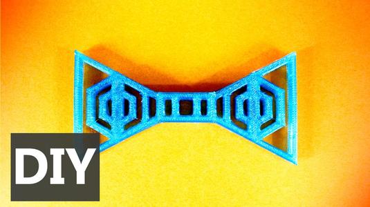 Corbata de moño de dos niveles - 2 level bowtie