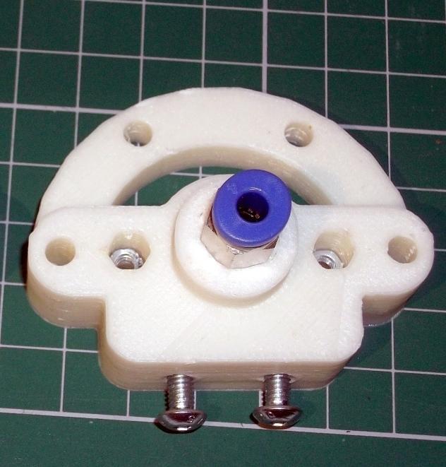 Bowden Hot-End mount for groovemount J-heads - for Rostock