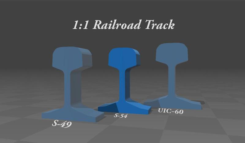 1:1 Railroad Track ( S-54 )