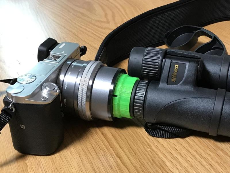 SONY 16-50 OSS (40.5 mm) digiscoping adapter for nikon monarch 7