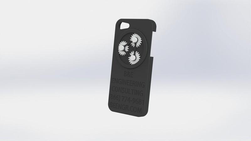 B&E Iphone 5 case with working gears