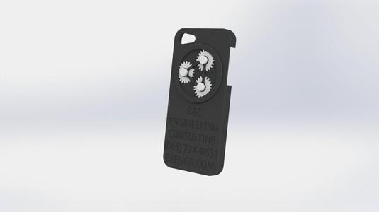 B&E Iphone 5 case with working gears