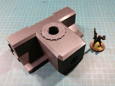 Hollow body section for Wardog Titanic Robot
