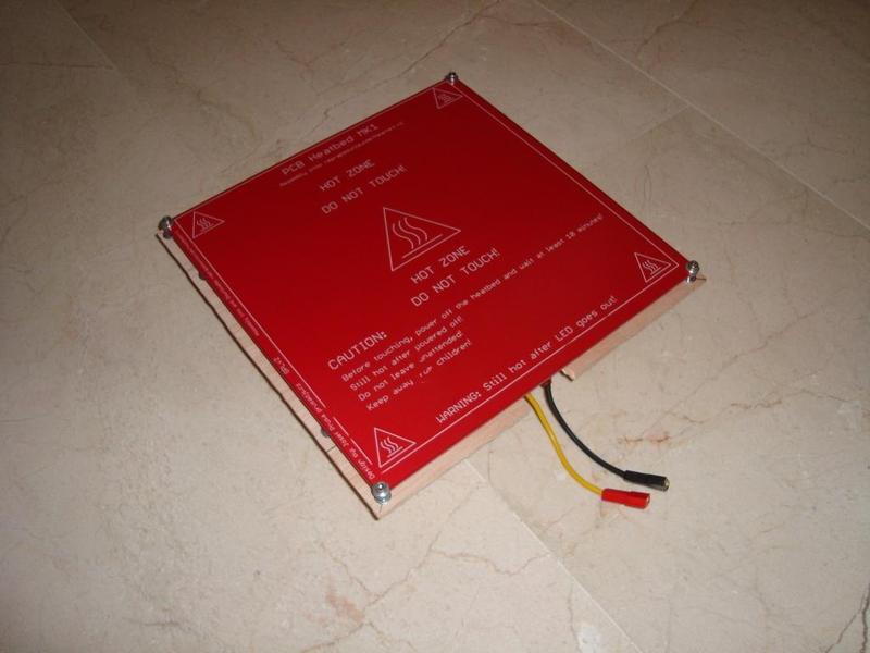 Suport for Prusajr's heated bed.