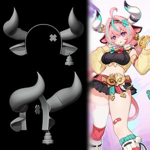 Varesa - Horns, Ears and Hairpin - Genshin Impact Cosplay Prop