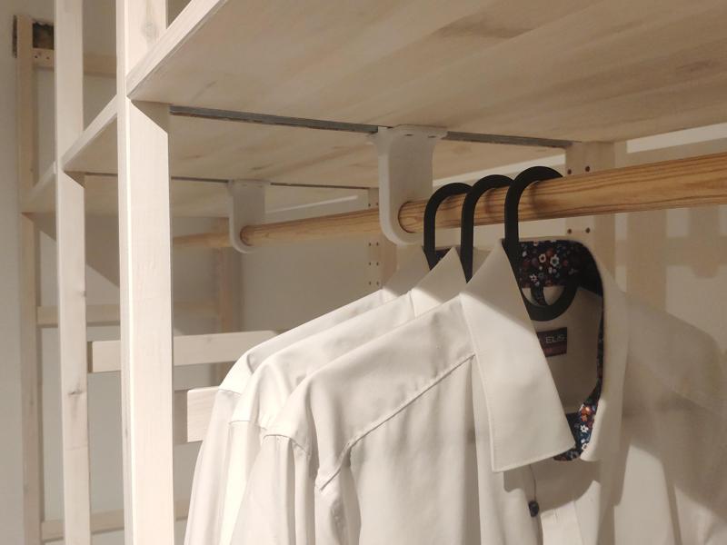 Wooden clothes rail for IKEA IVAR