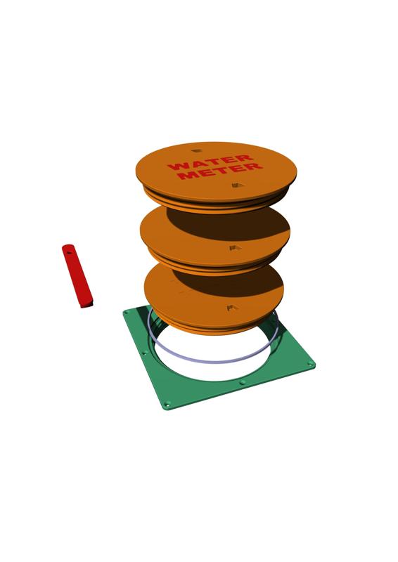 MARINE - WATER TIGHT DOOR - SQUARE BASE - 295X295MM