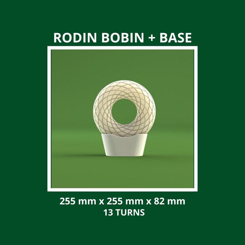 Abha Whirpool POE Coil QI Mold Diy Swirl Frame Rodin Marko - 255x255x82 mm