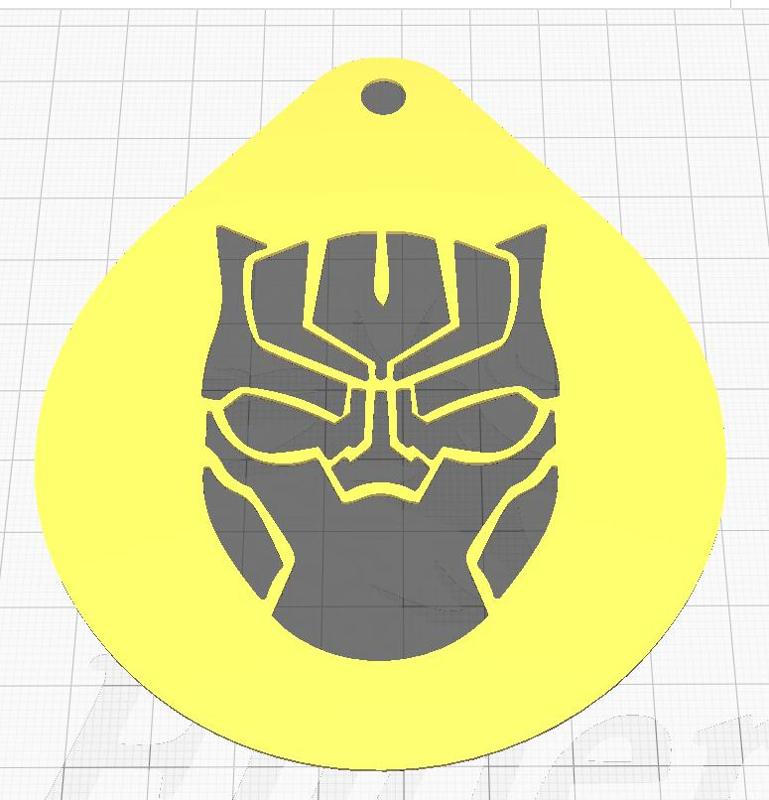 BLACK PANTHER STENCIL
