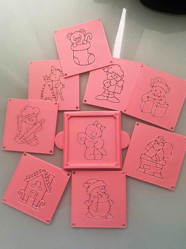 STENCIL COOKIE CUTTER CHRISTMAS